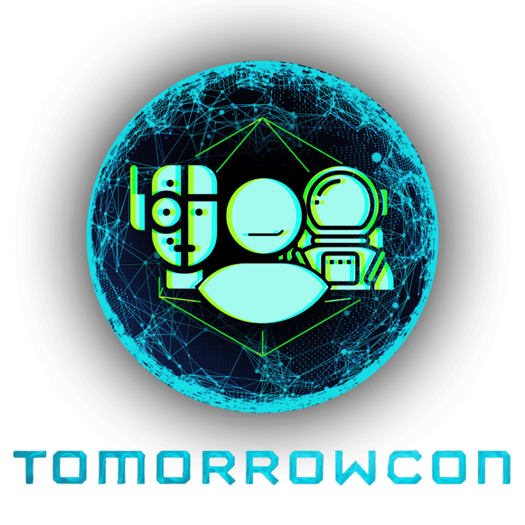 Logo der TomorrowCon mit Schriftzug "TomorrowCon"